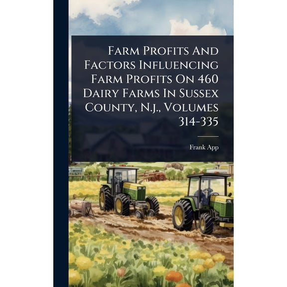 Farm Profits And Factors Influencing Farm Profits On 460 Dairy Farms In Sussex County, N.j., Volumes 314-335, (Hardcover)