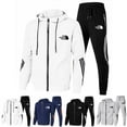 thumbnail image 4 of The North Face Men's Hoodie Sweatshirt Jogger Pants Tracksuit 2-piece Sportswear Black Black Black, 4 of 5
