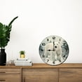 thumbnail image 4 of Soliyoahee Polar Bear Wall Clock 10inch Wooden Round Clock Living Room Decoration Silent No Ticking Sound Battery Powered for Living Room Kitchen Bathroom Office, 4 of 6