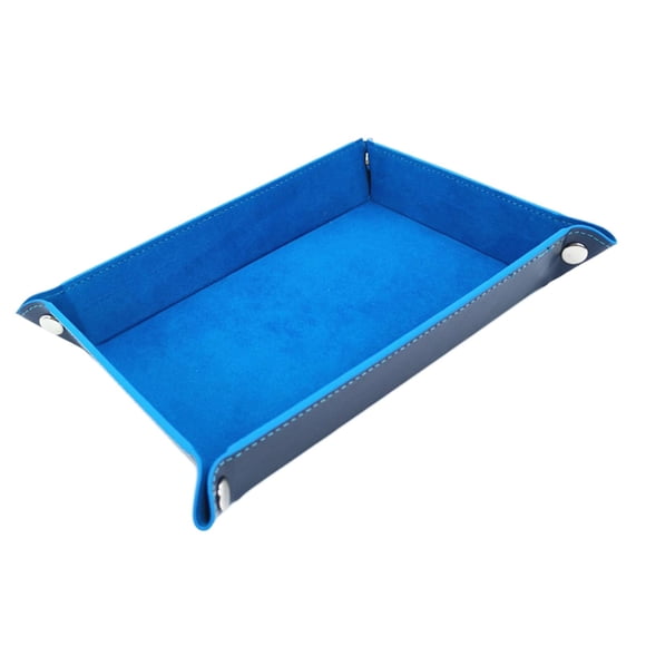 Juego de bandejas plegables para decoración del hogar, parte inferior reforzada, broches metálicos portátiles, franela rectangular para juegos de mesa, escritorio y oficina Franela DYNWAVEMX Titular de la tirada de dados