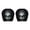 C, variant on Gytml Halloween Themed Car Headrest Covers 2PCS Soft Stretch Dark Art Face Auto Head Pillow Covers For Most Vehicle Seats Decor(B-11.02"X10.24")