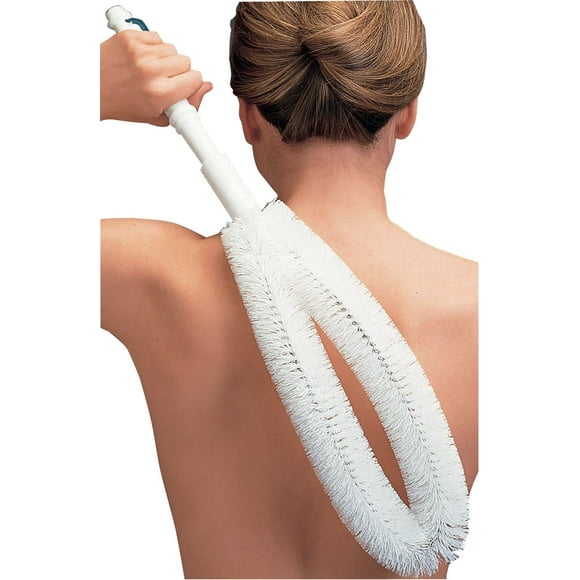 Ez Reach Back Brush Long Handled Back And Body Scrubber For Easy Cleansing & Exfoliating In The Bath Or Shower - Measures 22 Long