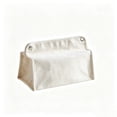 thumbnail image 2 of Funda de lona para caja de pañuelos – Bolsa de almacenamiento transpirable y resistente a desgarros para sala de estar, dormitorio, baño, coche y oficina – Organizador multiusos para mandos a distanc, 2 of 6