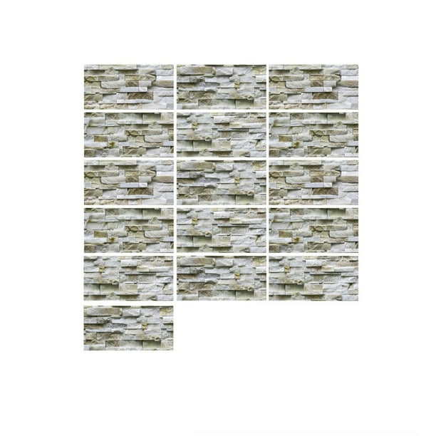 Faux Brick 3D Wall Panels Peel and Stick in Red Brown, Self Adhesive