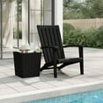 thumbnail image 1 of vidaXL Garden Adirondack Chair Black Polypropylene, 1 of 5