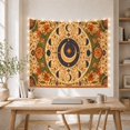 thumbnail image 5 of Moon Phases Around a Celestial Medallion, Mystical Vintage for Astronomy Fans, Lunar Wall Art, Housewarming Gift, Tapestry Wall Hanging for Bedroom and Study Room, 5 of 7