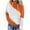 Orange, variant on Fouhkni Ovesized Hooded for Women Drawstring Neck Long Sleeve Sweatshirts Color Block Pullover Tops