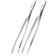 thumbnail image 1 of 2 pinzas finas para cocinar de 12 pulgadas, pinzas de cocina de acero inoxidable extralargas, 1 of 5