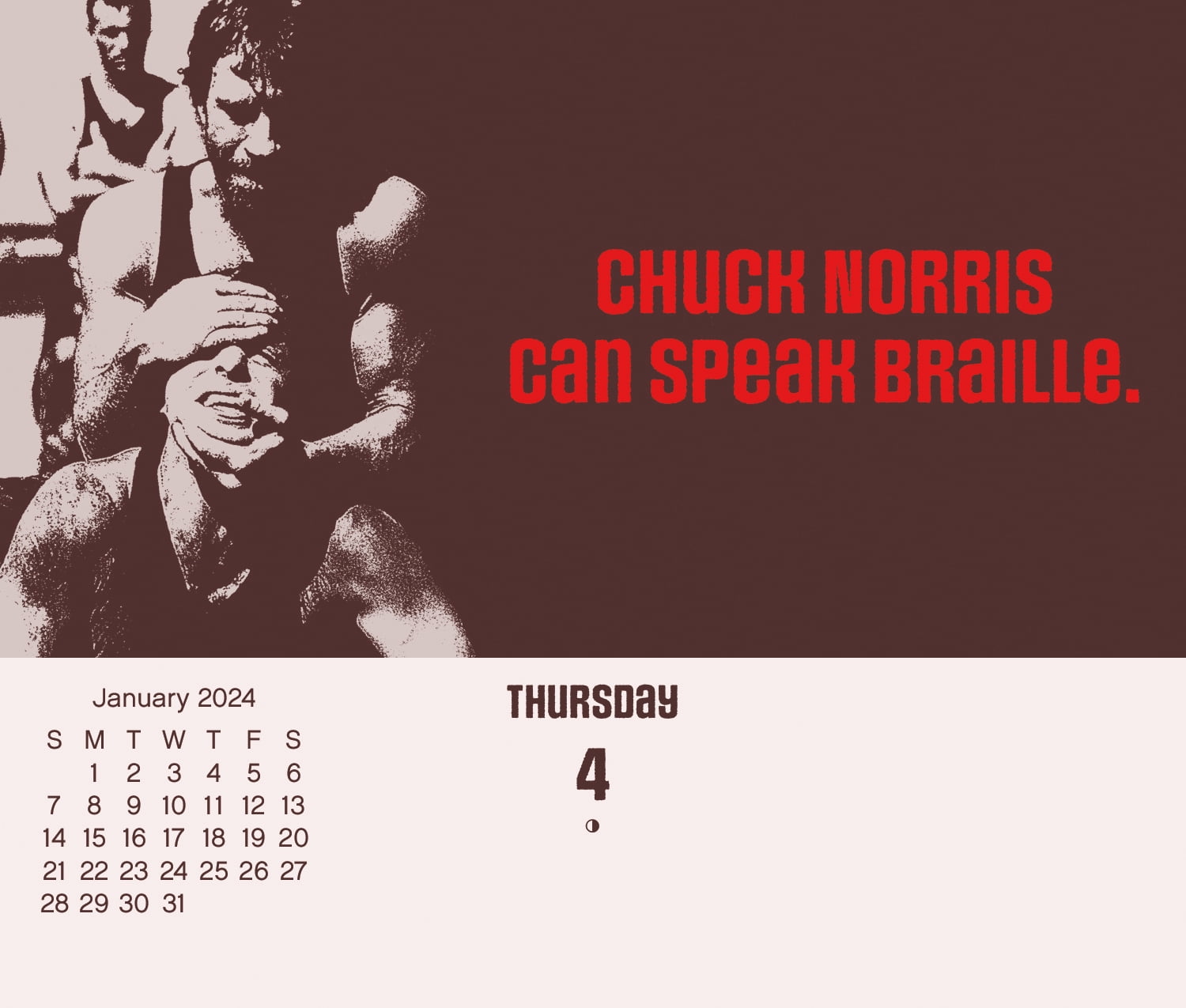 2024 Chuck Norris Box Calendar