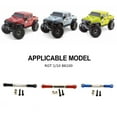 thumbnail image 2 of maskred 1pcs Aluminum Alloy 1/10 Steering Link Rod Set For RGT 86100 86100JC FTX5579 RC Car Part RC Car Accessories Replacement Parts Dark Blue, 2 of 6