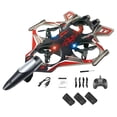 thumbnail image 3 of Avión de control remoto Avión RC listo para volar Avión de combate planeador portátil de hobby Batería roja 3, 3 of 9