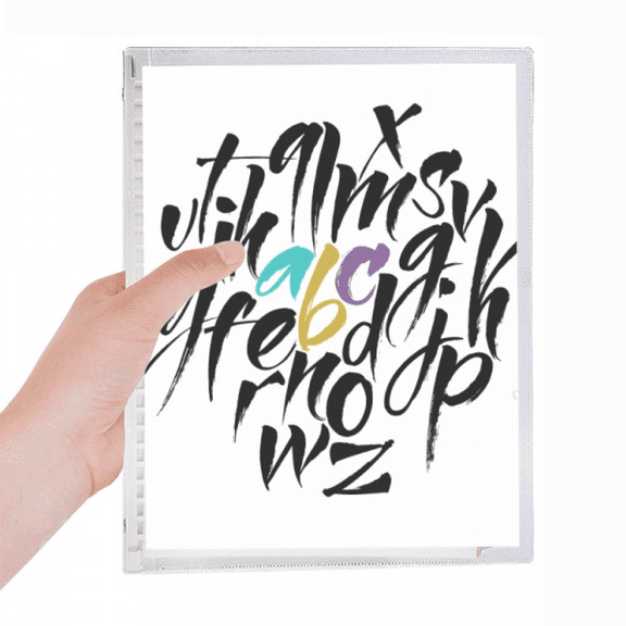 a to z alphabets quote style notebook loose diary refillable journal statiry