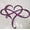 Purple, variant on Apmemiss Clearance Eternal Wrought Iron Decoration Indoor Ornaments Metal Wall Decoration Infinitys Heart-Steel Wall Decor Metal Wall Art 20*25cm