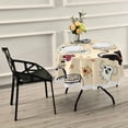 thumbnail image 7 of Dreamtimes Cat Ghost Halloween Round Tablecloth 60", Waterproof Stain and Wrinkle Resistant Washable Decorative Table Covers for Kitchen Dining Tabletop Party Outdoor Picnic, 7 of 7