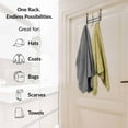 thumbnail image 5 of Over The Door Hook Rack Black Finish with 6 Natural Wooden Ball Ends, 5 of 7