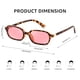 thumbnail image 5 of Gafas de sol FEISEDY retro rectangulares para mujeres/hombres B0282, 5 of 9