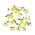 thumbnail image 3 of CCRFTGI Cute Shirts for Girls 10-12 3/4 Sleeve Fruit Print Big Sister Outfit Tee Shirts Summer Trendy Loose Comdy Crew Neck Shirts Ginger 5-6 Years, 3 of 4