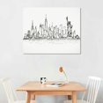 thumbnail image 2 of Orinice New York City Skyline Art Print Abstract Poster UNFRAMED Modern NYC Artwork for Bedroom, Entryway, or Living Room Gallery Wall Decor  20x16in, 2 of 6