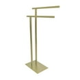 thumbnail image 1 of Kingston Brass SCC6037 Freestanding Double Towel Rack  Brushed Brass, 1 of 5