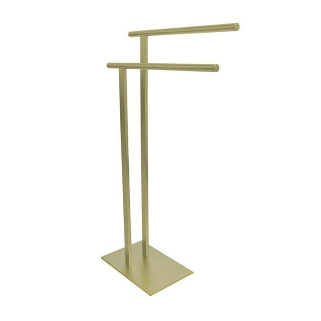 Kingston Brass SCC6037 Freestanding Double Towel Rack Brushed Brass