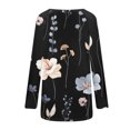 thumbnail image 5 of ICHUANYI Clearance Women's Fashion Loose Long Sleeve Round-Neck Blouse Christmas Printing T-Shirt Tops(Black, M) ICHUANYI WER2023081507902, 5 of 5