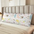 thumbnail image 4 of KLL Ultra Soft Microfiber Body Pillow Cover/Pillowcases 20"x54" with Hidden Zipper Closure-Summer Rabbit, 4 of 5