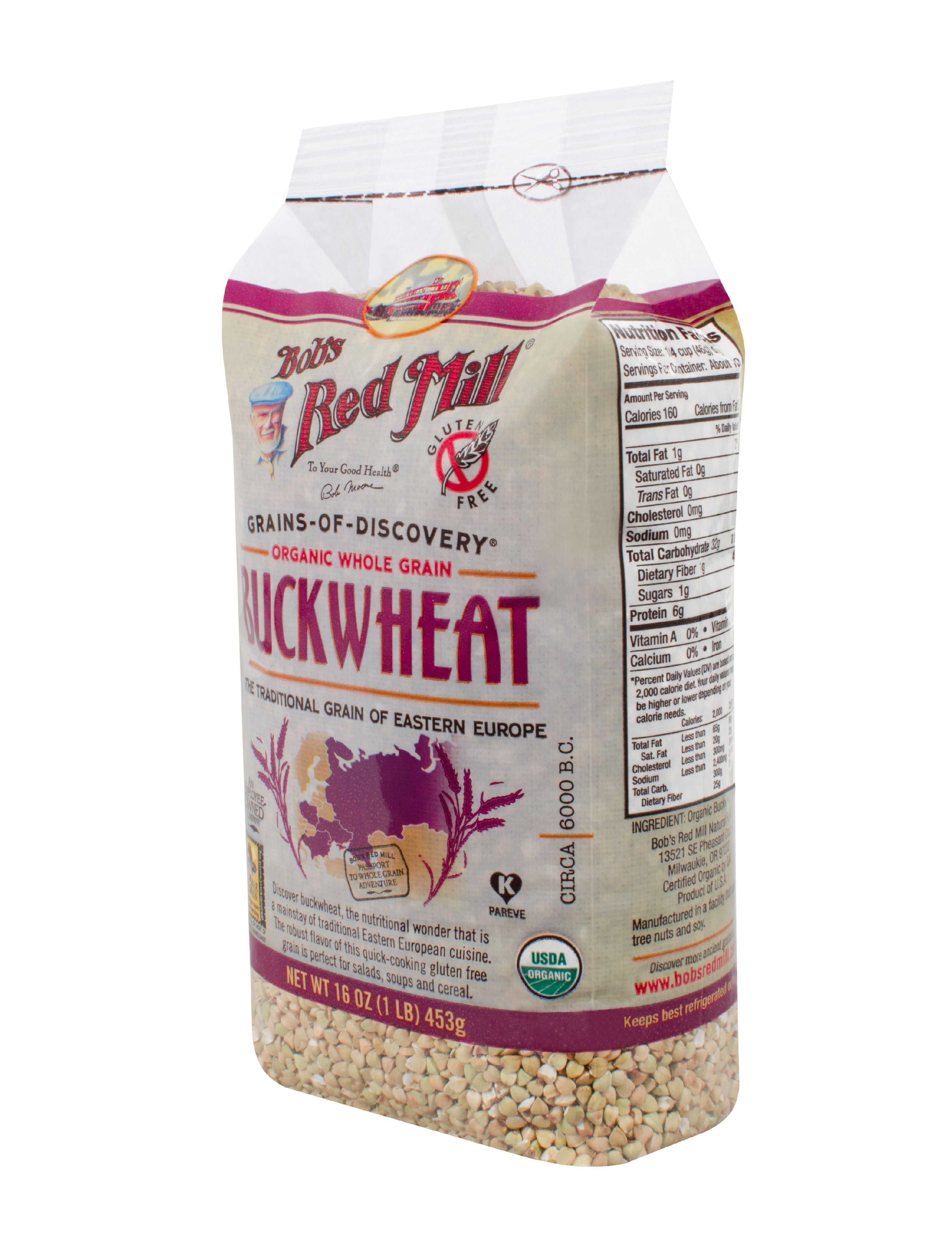 Bob's Red Mill Organic Whole Grain Buckwheat, 16 Oz