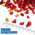 thumbnail image 2 of Uxcell 0.66 Pound Fire Glass Stone, 3-6mm Reflective Fire Pit Glass Rock for Fireplace, Red, 2 of 4