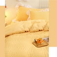 thumbnail image 5 of Btomtd 29.1x18.8 in 2pcs Ruffled Pillow Shams Standard Pillow Cover White Striped Pillowcase Classic Pillow Cover, Yellow, 5 of 9