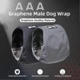 thumbnail image 3 of Washable Wrap Diapers for Male Dogs Reusable Male Dog Belly Band Breathable Male Dog Wraps, Pack of 3, 3 of 5