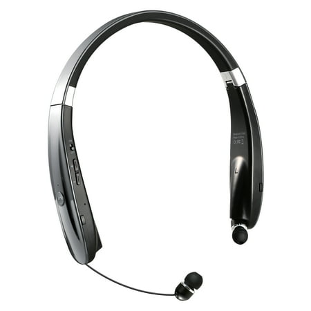 UPC: 0616043302751 | KOCASO Foldable Bluetooth Headsets BT 4.1 Sport Neckband Stereo Headphones with Mic  Gunmetal