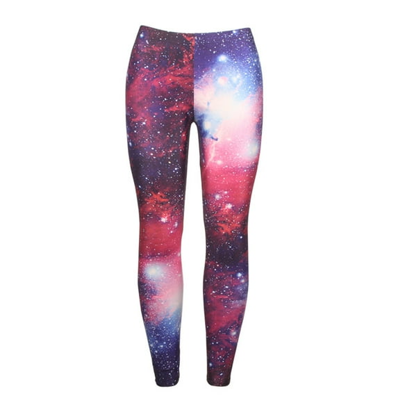 FANNYC Leggings For Women Halloween Starry Sky Digital Color Printing Tummy Control Butt Lifting Sports Gym Pants Slimer High Waist Gym Workout Long Sweatpants