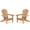 Brown, variant on Folding Adirondack Chair Set of 2, All Weather Fire Pit Lounge Chairs with Wide Armrests, Embossing Oversize Adirondack Outdoor Chair, Brown