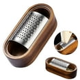 thumbnail image 2 of Wooden Cheese Grater with Handles, Kitchen Grater Wooden Shredder, Citrus Zester, Perfect for Hand Held Cheese Grater, Lemon, Cheese Tool, 1 Pcs, 5.98x2.68x1.57", 2 of 3