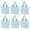 Blue, variant on 6 Pack Small Striped Canvas Tote Bag, Mini Handheld Cotton Shopping Bags Bulk-Pink