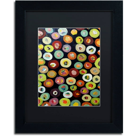 Trademark Fine Art "Archipel" Canvas Art by Sylvie Demers, Black Matte, Black Frame