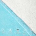thumbnail image 4 of (Sky Blue)Wearable Blanket Hoodie, Oversized Sherpa Blanket Sweatshirt with Hood Pocket and Sleeves, Super Soft Warm Plush Hooded Blanket for Adult Women Men, O, 4 of 5