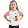 thumbnail image 1 of RXIRUCGD 2025 Vêtements d'Été pour Enfants Tout-Petits Garçons Filles Mode Mignon Col Rond Imprimé Manches Courtes Haut, 1 of 6