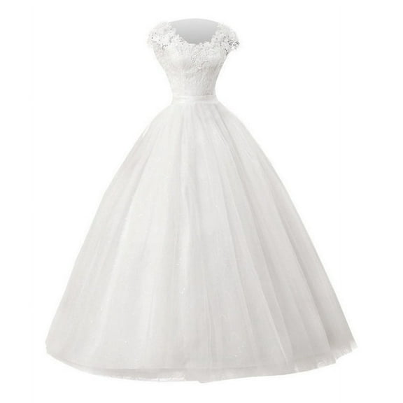 Elegant Ladys Bridal Long Wedding Dress   Headgear