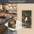 thumbnail image 5 of Yayeee Toggle Light Switch Wall Plate 1-Gang 4.5"x2.7" Home Decorative Outlet Cover, Brown Floral Rabbits Pattern, 5 of 7