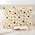 thumbnail image 3 of Sunflower Pumpkin Fall Outdoor Waterproof Pillow Covers, Thanksgiving Maple Leaves Decorative Square Throw Pillowcase Sofa Cushion Sham for Patio/Couch/Chair, 16"x16" 2 Pack, 3 of 8