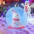 thumbnail image 2 of Bola inflable gigante transparente de Navidad de 56 cm con luces, adornos navideños, globo inflable de PVC para Navidad, decoración navideña, 2 of 5