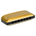 thumbnail image 4 of Harmonica 7‑Hole Mini Blues Student Adult Beginner Playing Mouth Organ Wind InstrumentYellow G Key, 4 of 12