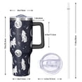 thumbnail image 3 of 40oz Halloween Tumbler with Handle - Large Insulated Stainless Steel Cup, Spooky Design, Leakproof - Party & Gift, 3 of 5