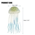 thumbnail image 2 of Unique Bargains Aquarium Jellyfish Glow Decor Fish Tank Fluorescent Jellyfish Ornaments Blue 2.8"x5.5" with Suction Cup, 2 of 6