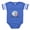 Royal Blue, variant on CafePress - Stork Baby Puerto 2 - Cute Infant Baby Football Bodysuit