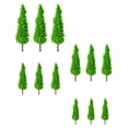 thumbnail image 2 of 12pcs mini árbol decoración artificial planta decoración jardín paisaje suministro (verde), 2 of 6