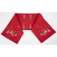 thumbnail image 3 of Red Modern Geometric Christmas Tree Table Runner (16"x67"), 3 of 4