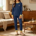 thumbnail image 6 of Lovzfmll Loungewear Set for Boys & Girls, Colorblock Ribbed Top & Joggers, Soft Home Wear for Little Girls, 5-6 Years, 6 of 9