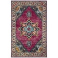 thumbnail image 4 of SAFAVIEH Merlot Rosamund Floral Area Rug, Fuchsia/Multi, 6'7" x 9', 4 of 9